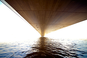 Image showing bridge on a background of the river