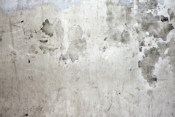 Image showing Grunge cracked concrete wall