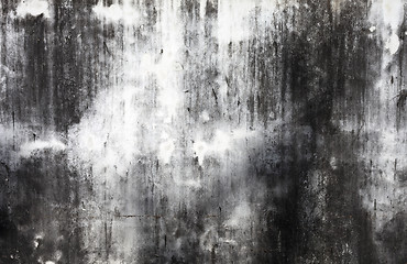 Image showing Grunge cracked concrete wall