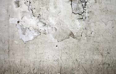 Image showing Grunge cracked concrete wall