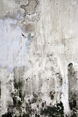 Image showing Grunge cracked concrete wall