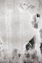 Image showing Grunge cracked concrete wall