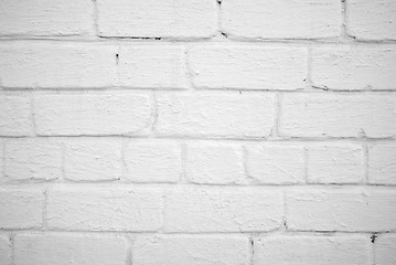 Image showing White brick wall