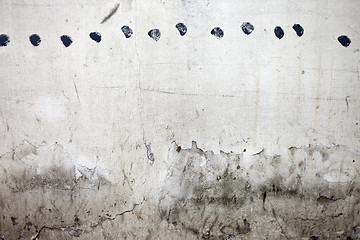 Image showing Grunge cracked concrete wall