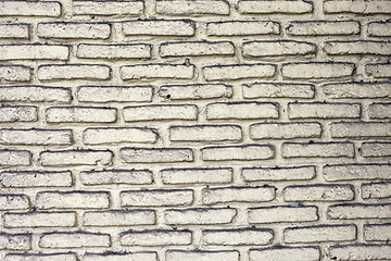 Image showing White Brick Wall