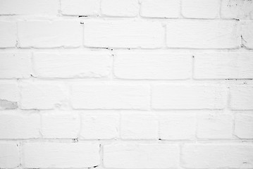 Image showing White brick wall