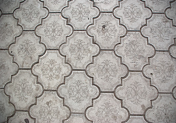 Image showing Closeup of ceramic floor tiles