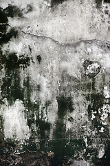 Image showing Grunge cracked concrete wall