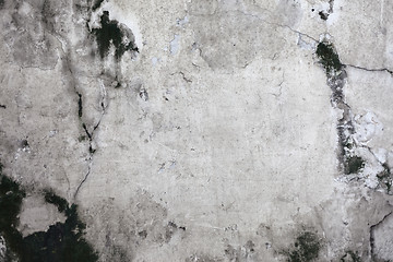 Image showing Grunge cracked concrete wall