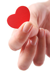 Image showing Hand and Heart