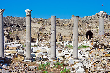 Image showing Turkey with Greek theater in the background