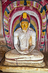 Image showing interior of royal rock temple in Dambulla