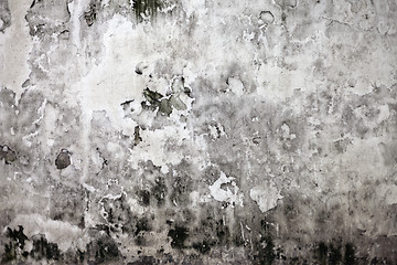 Image showing Grunge cracked concrete wall