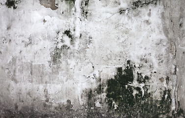 Image showing Grunge cracked concrete wall