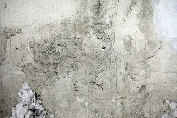 Image showing Grunge cracked concrete wall