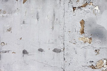 Image showing Grunge cracked concrete wall