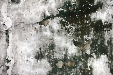 Image showing Grunge cracked concrete wall