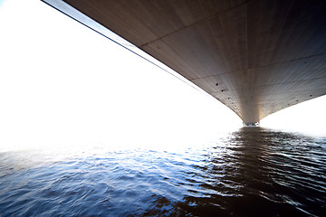 Image showing bridge on a background of the river