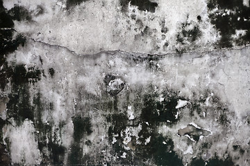 Image showing Grunge cracked concrete wall