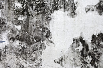 Image showing Grunge cracked concrete wall