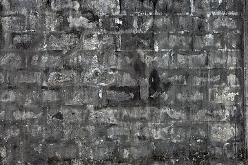 Image showing rough white brick wall