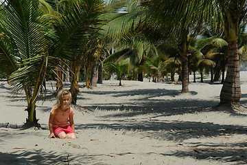 Image showing girl on the beach