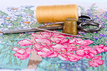 Image showing the art of embroidery