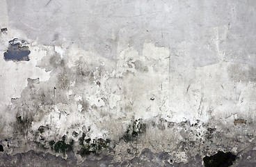 Image showing Grunge cracked concrete wall