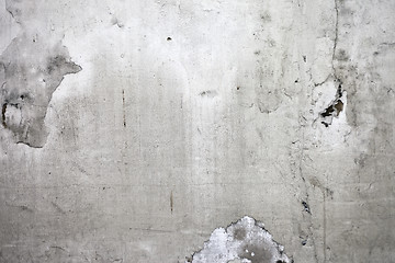 Image showing Grunge cracked concrete wall