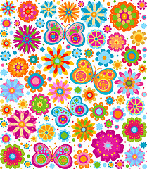 Image showing flowers background