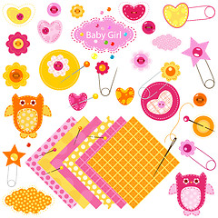 Image showing baby girl elements