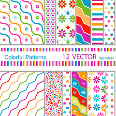 Image showing 12 vector patterns