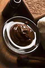 Image showing Chocolate spa with cinnamon