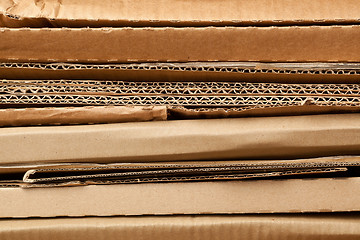 Image showing Pile of cardboard