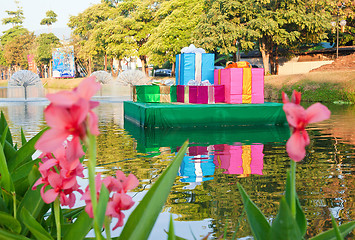 Image showing christmas presents in chiang mai