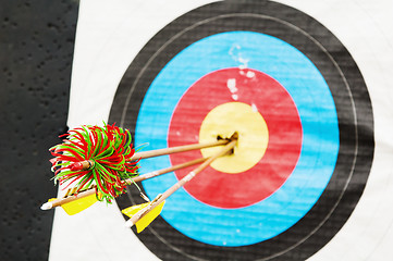 Image showing arrows in the center of the target 