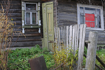 Image showing Part of Abandoned Village House