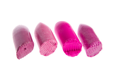 Image showing scraps of lipstick