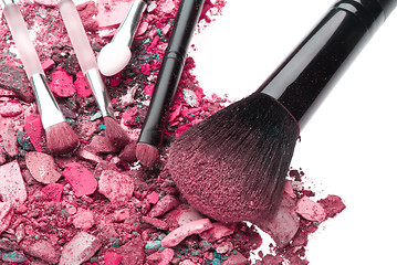 Image showing crushed eyeshadows