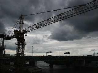 Image showing building crane