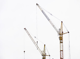 Image showing Lifting cranes