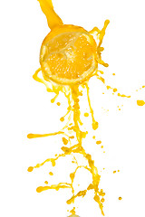 Image showing orange juice splash