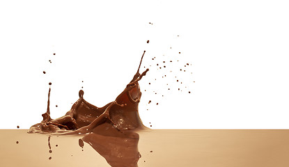 Image showing chocolate splash