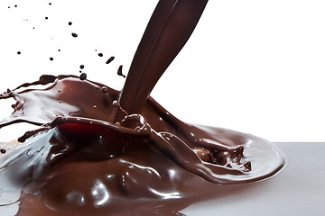 Image showing pouring chocolate