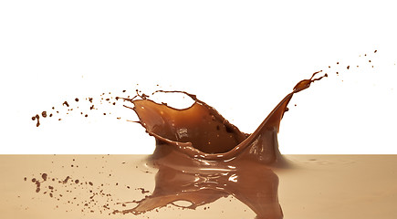 Image showing chocolate splash