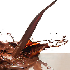 Image showing pouring chocolate