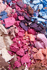 Image showing crushed eyeshadows