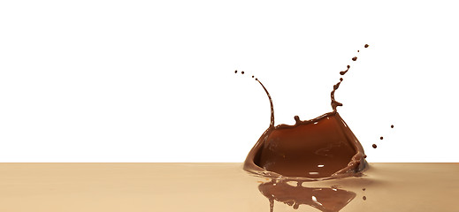 Image showing chocolate splash