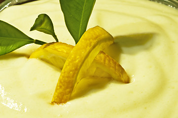Image showing yogurt with lemon