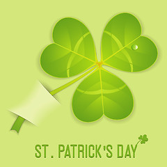 Image showing Leaf Clover on St. Patrick's Day